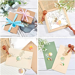 6Pcs 6 Styles Blank Wax Seal Brass Stamp Heads&nbsp;KK-CP0001-02