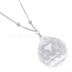 Glass Round Window Hanging Suncatchers&nbsp;HJEW-JM04522-02
