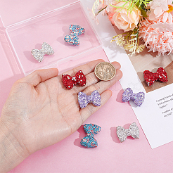 8Pcs 4 Colors Handmade Polymer Clay Rhinestone Beads&nbsp;CLAY-PH0002-19
