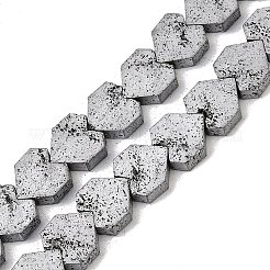 Electroplated Natural Lava Rock Beads Strands&nbsp;G-K388-04B-07