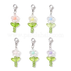 6Pcs Acrylic Pendant Decorations&nbsp;HJEW-JM03859
