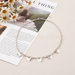 Butterfly Bib Necklaces&nbsp;NJEW-JN03510-01