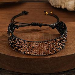 Bohemian Style Glass Seed Beaded Braided Bead Bracelets for Men Women&nbsp;ZZ2040