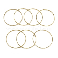 7Pcs Vacuum Plating PVD Vacuum Plating 201 Stainless Steel Bangles Sets&nbsp;BJEW-F476-06G-02