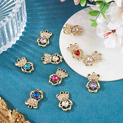 10Pcs UV Plating Alloy Pendants&nbsp;ALRI-TADJ0001-02