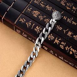 Om Mani Padme Hum Brass Cuban Link Chains for Men&nbsp;FS-WGBE18B-01