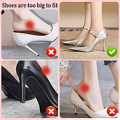 6 Pairs 6 Colors Imitation Leather Women's Adjustable Detachable Anti-Loose Shoe Straps for High Heels&nbsp;AJEW-CL0002-07