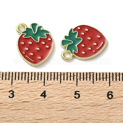 Fruit Alloy Enamel Charms&nbsp;PALLOY-S058-01LG-03