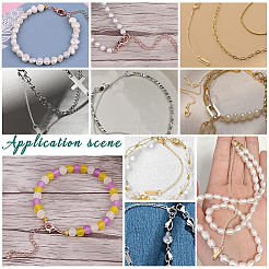 8Pcs 6 Styles Brass Spring Ring Clasps and Lobster Claw Clasps&nbsp;FIND-PH01443