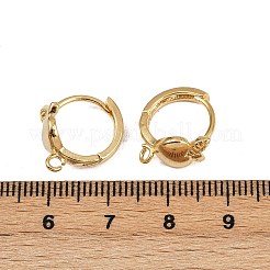 Brass Hoop Earring Findings&nbsp;KK-P310-31G