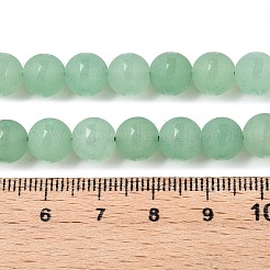 Frosted Natural White Jade Beads Strands&nbsp;G-T138-8mm-209D