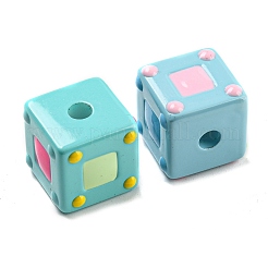 Opaque Acrylic European Beads&nbsp;X-OACR-E026-03
