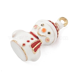 Christmas Alloy Enamel Pendants&nbsp;ENAM-F156-01G-05