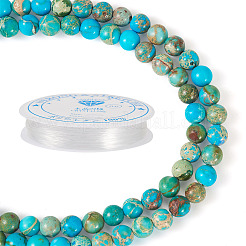 DIY Natural Regalite/Imperial Jasper/Sea Sediment Jasper Beads Bracelets  Making KIts&nbsp;DIY-TA0002-69A