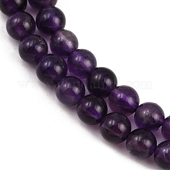 Natural Amethyst Beads Strands&nbsp;G-R446-6MM-21A