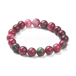 Dyed Natural Jade Beaded Stretch Bracelets&nbsp;BJEW-D446-D-04