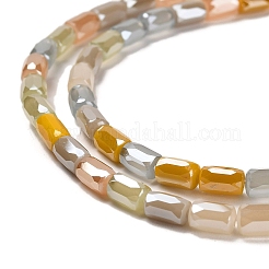 Electroplate Glass Beads Strands&nbsp;EGLA-D030-08F