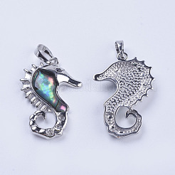 Abalone Shell/Paua Shell Pendants&nbsp;SSHEL-L008-05P
