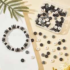 3 Strands 3 Colors Natural Lava Rock Beads Strands&nbsp;G-OC0002-83