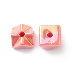 UV Plating Iridescent Opaque Acrylic Beads&nbsp;OACR-C014-03