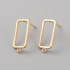 Brass Stud Earring Finding&nbsp;KK-WH0062-42G