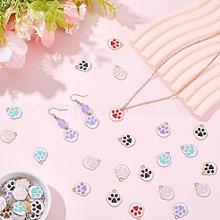 60Pcs Alloy Enamel Pendants&nbsp;ENAM-BM0001-54