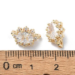 Brass Pave Clear Cubic Zirconia Multi-Strand Links&nbsp;FIND-Z029-11C