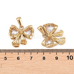 304 Stainless Steel Rhinestone Pendants&nbsp;STAS-P438-18G