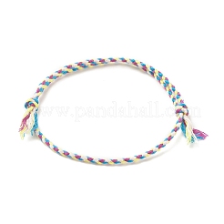 5Pcs Macrame Cotton Braided Cord Anklets Set&nbsp;AJEW-AN00486-02