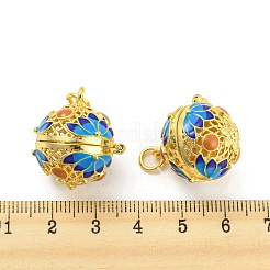 Rack Plating Brass Cage Pendants&nbsp;KK-D050-02G