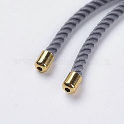 Nylon Twisted Cord Bracelet Making&nbsp;X-MAK-F018-07G-RS