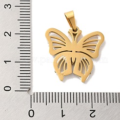 Ion Plating(IP) 304 Stainless Steel Rhinestone Pendants&nbsp;STAS-P340-09G