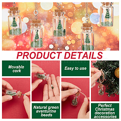 16Pcs Natural Green Aventurine Beaded Wishing Bottle European Dangle Large Hole Pendants&nbsp;FIND-OC0002-65