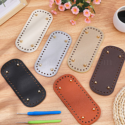 6Pcs 6 Colors Oval PU Leather DIY Handbag Bottom&nbsp;DIY-CL0002-31