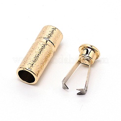Alloy Cord Ends&nbsp;PALLOY-WH0088-34LG