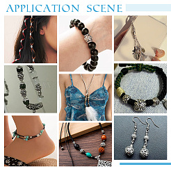 120Pcs 8 Styles Tibetan Style Alloy Beads&nbsp;FIND-PH0018-87