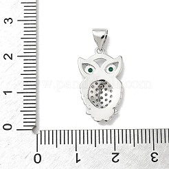 Brass Micro Pave Cubic Zirconia Pendants&nbsp;KK-L254-03P