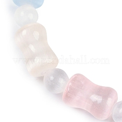 Natural Selenite Beaded Stretch Bracelets for Women&nbsp;BJEW-F481-02