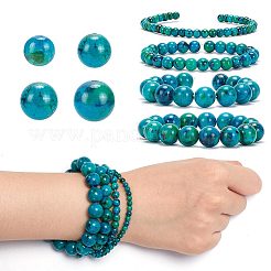 117Pcs 4 Styles Synthetic Yellow Turquoise(Jasper) Beads Strands&nbsp;TURQ-AR0001-22