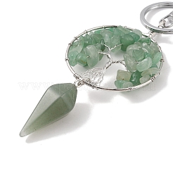 Natural Green Aventurine Keychain&nbsp;KEYC-K022-01P-09