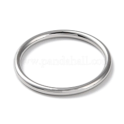 Non-Tarnish 304 Stainless Steel Simple Plain Band Finger Ring for Women Men&nbsp;RJEW-F152-01E-P