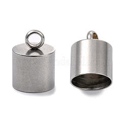 Tarnish Resistant Smooth Surface 201 Stainless Steel Cord Ends&nbsp;STAS-R063-97