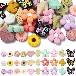 20Pcs 10 Styles Silicone Beads&nbsp;SIL-YW0002-40