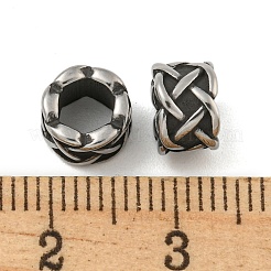 Retro 304 Stainless Steel European Beads&nbsp;STAS-B071-04AS