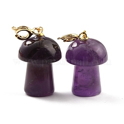 Natural Amethyst Pendants&nbsp;G-M380-C01-P