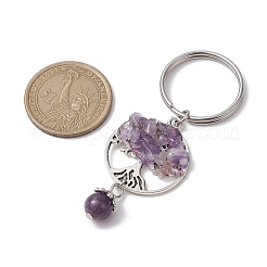 7Pcs 7 Styles Gemstone Keychains&nbsp;KEYC-JKC00769