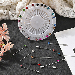 1 Set Iron Rhinestones Brooches&nbsp;AJEW-SC0031-23A