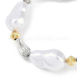 Rack Plating Brass Beaded Bracelets&nbsp;BJEW-P341-08C-G
