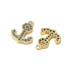 Brass Micro Pave Cubic Zirconia Charms&nbsp;KK-C086-12G-01