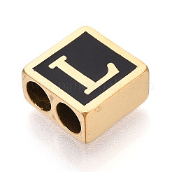 304 Stainless Steel Black Enamel Square Spacer Bars&nbsp;STAS-T073-58L-G